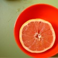 グレープフルーツは皮が薄いほうが甘かった